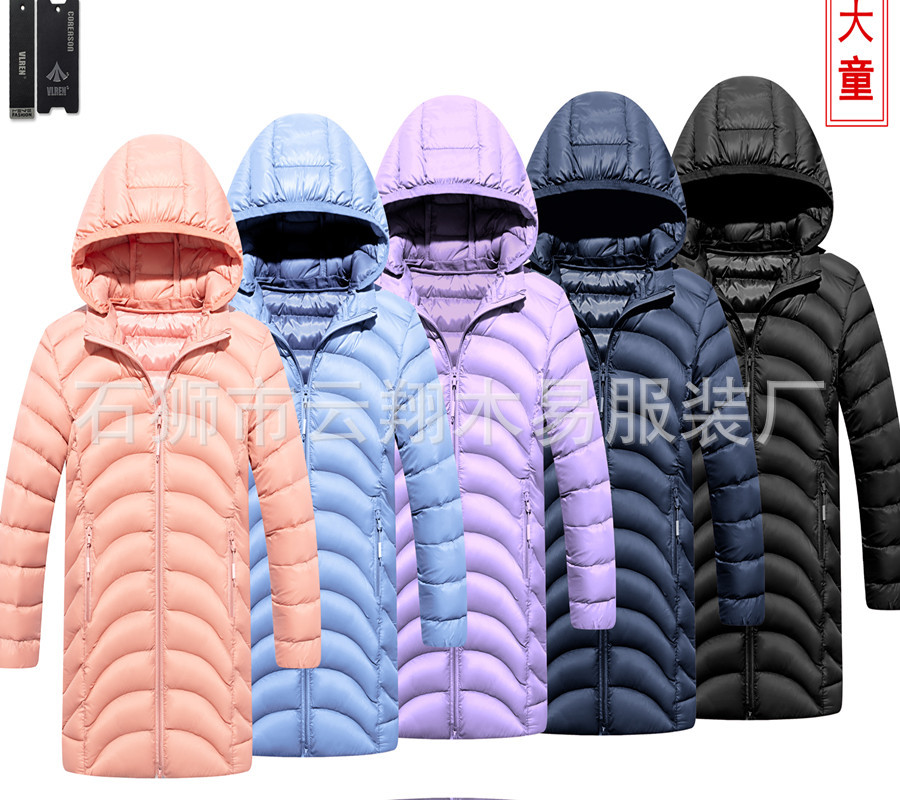 2022 ropa acolchada de algodón para niños engrosada para hombres y mujeres de longitud media transfronteriza raqueta con capucha ropa acolchada de algodón raqueta de algodón ropa para niños europeos y americanos al por mayor