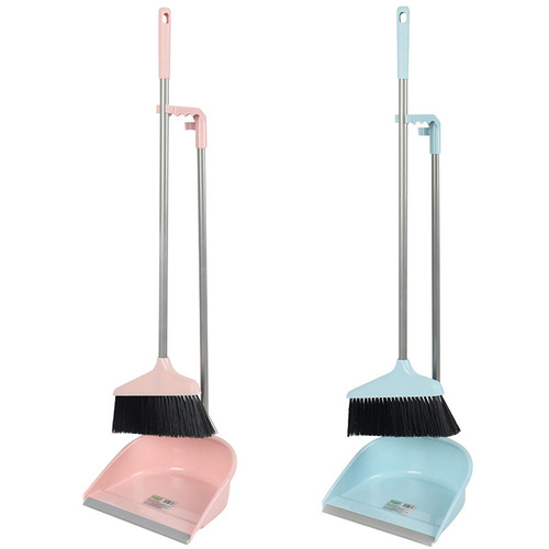 Household broom and dustpan set home cleaning tools broom and dustpan combo plastic broom dustpan living room supplies