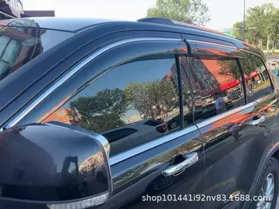 For Jeep Grand Cherokee window rain shield JEEP GRAND CHEROKEE WK2 window visor (Rain shield) - injection-molded-thickened-version-jeep-grand-cherokee-wk2-2011-2020-ps-with-silver-bright-strip-window-rain-or-shine-shield