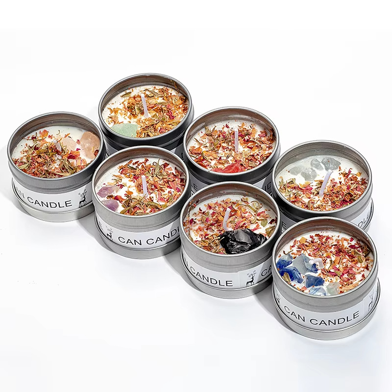 Mayorista transfronteriza plata y oro caja de hierro lata de bananas taza de vinos de vinos de vinos de bodas hotel regalo de mano fragancia de velas