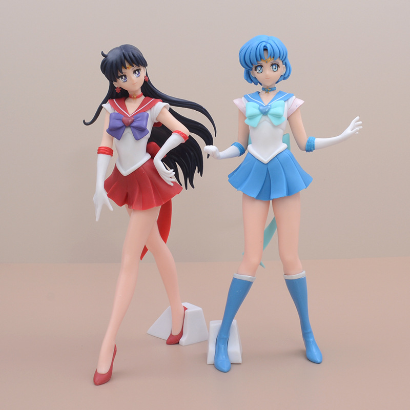 Sailor Moon Sailor Mars Hoshino zero Mercury Búp bê Yamei Đồ trang trí Anime làm bằng tay bán buôn