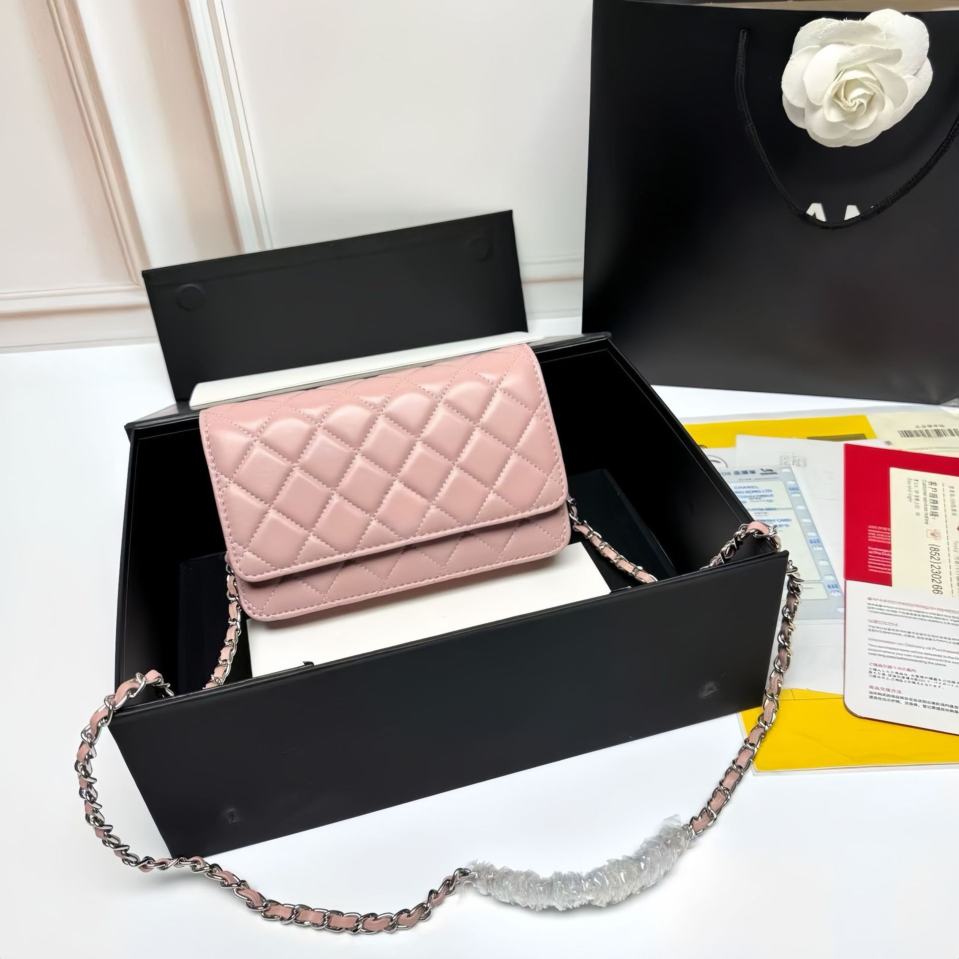 핑크 실버 버클