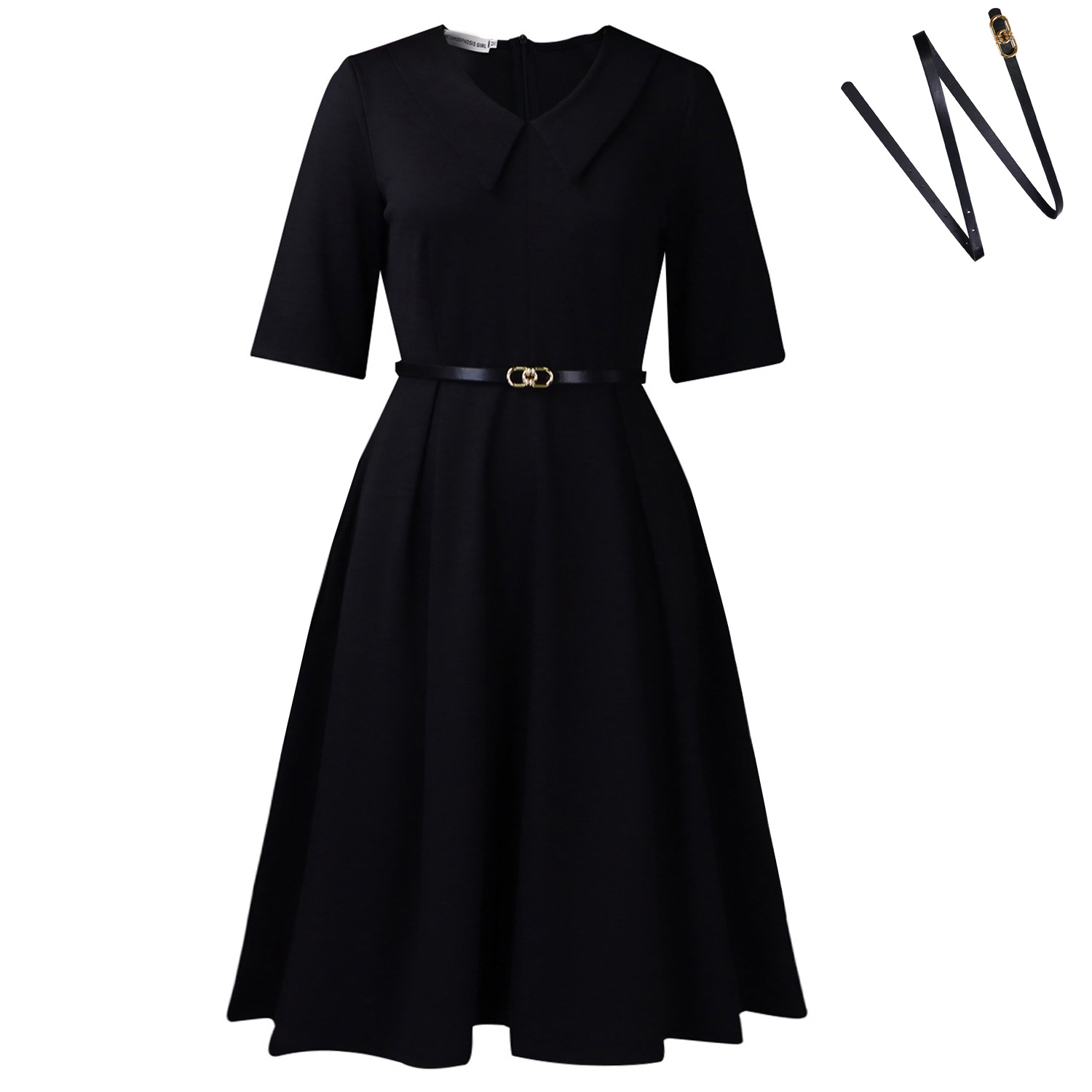 Elegant Solid Color African Dress Womens Fashion Five Quarter Sleeve Suitable for Casual or Formal Occasions