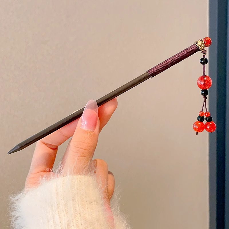 Estilo antiguo Hanfu tocado flor horquilla sentido femenino de alto nivel borla paso a paso nuevo estilo chino