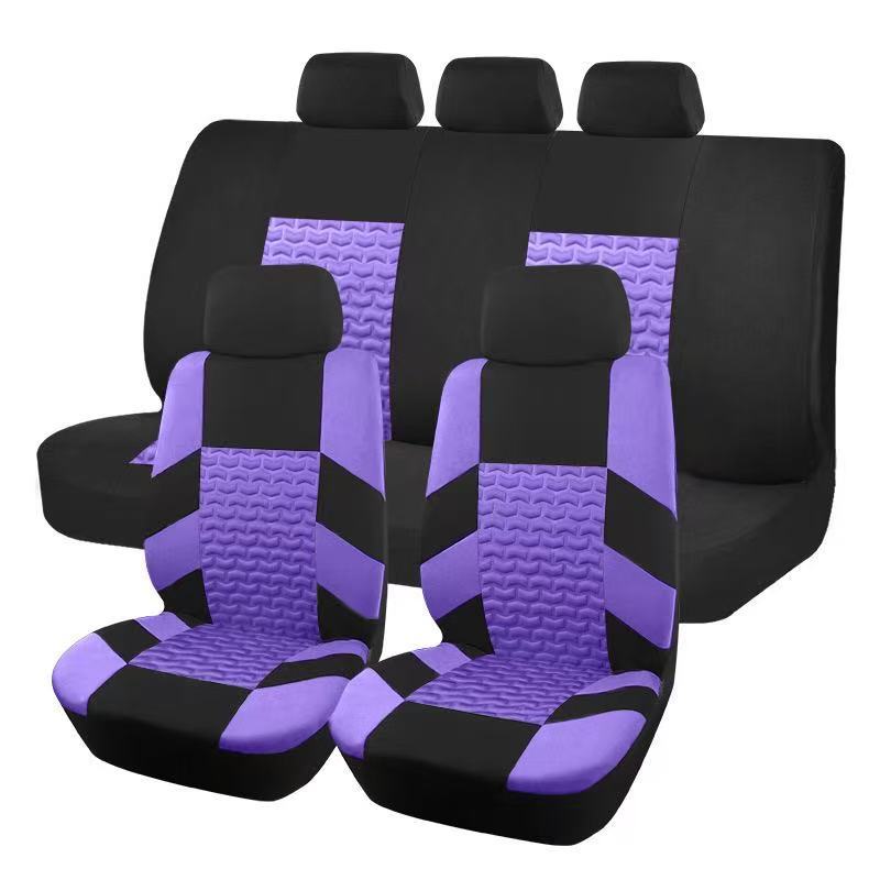 Source Factory Cross-Border Hot-Selling Crescent Embossed All-Season Universal Car Seat Covers Amazon Temu Mexico