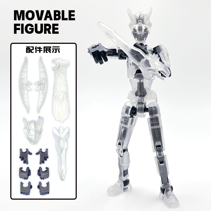 제로 5세대 투명 블랙 [손 6개 + 무기 4개 + 헬멧]