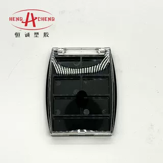 恒诚厂家定制翻盖方弧形带刷位遮瑕修容盒定妆粉饼空盒带塑料