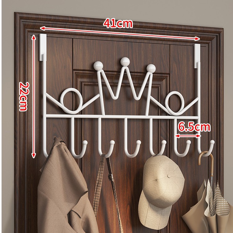 Gancho de ropa detrás de la puerta sin perforación gancho de ropa detrás de la puerta del baño doméstico gancho de ropa detrás de la puerta del dormitorio