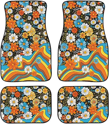 Velvet Anti-Slip – Avtomobil döşəmə paspasları - car-floor-mats-42-3344cm-two-piece-set