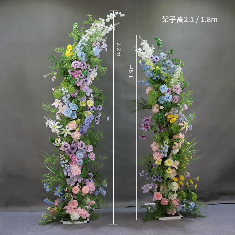 婚庆道具牛角羊角花艺拱门路引舞台套装架子成品弧形户外婚礼背景|undefined