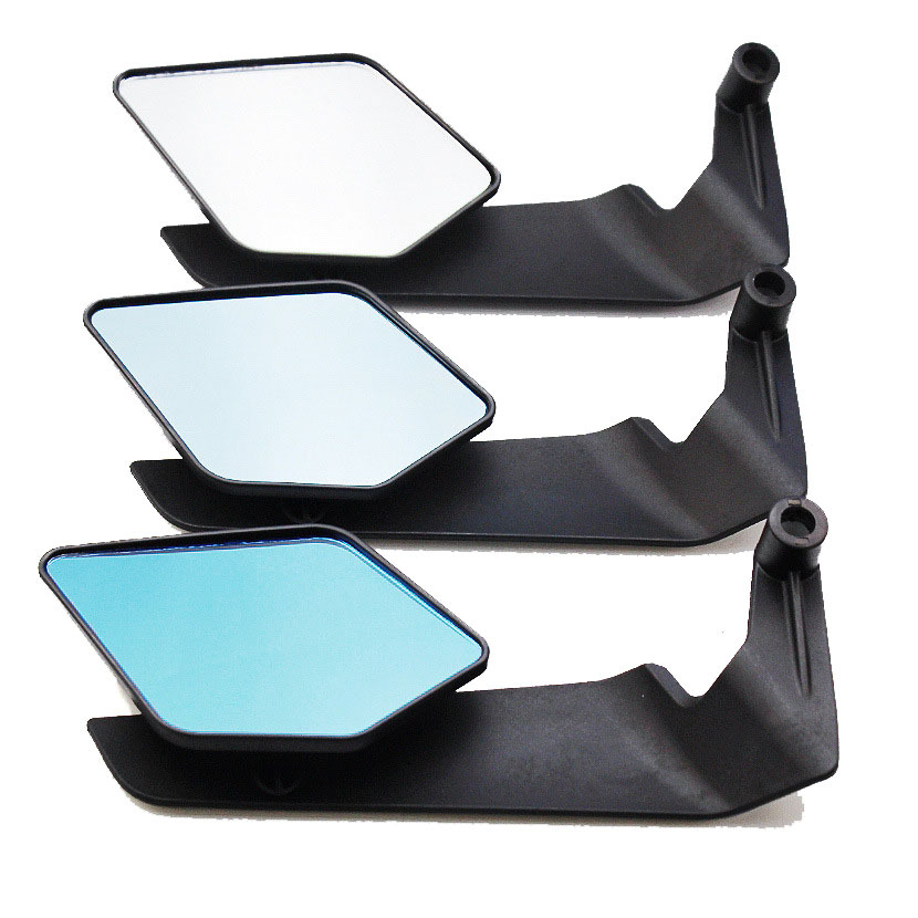 Blade-Shaped Wind-Resistant Diamond-Shaped Rearview Mirror Suitable for Niu Jikou Universal Motorcycles, Plastic Folding Mirror