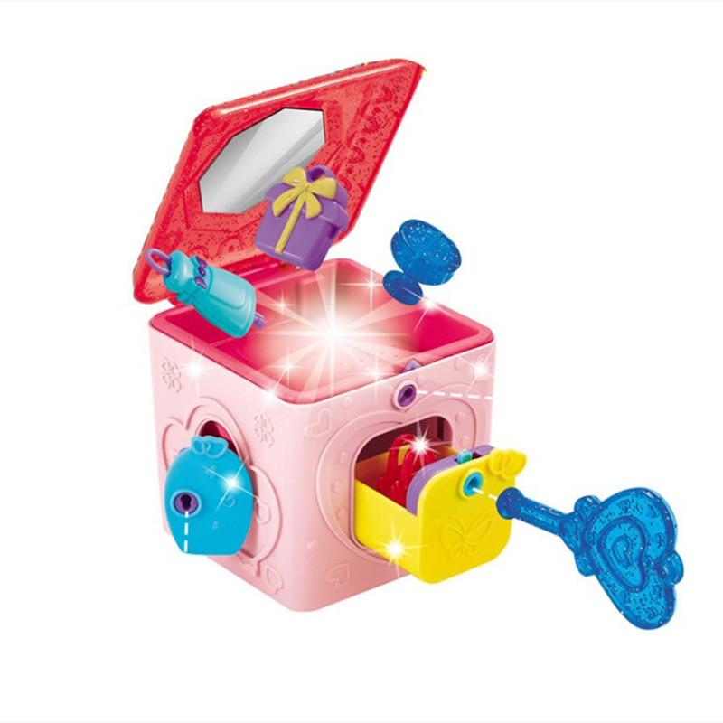 Caja de tesoro sorpresa caja de sorpresa para niños caja de tesoro mágica princesa rompecabezas desmontaje caja ciega niños y niñas