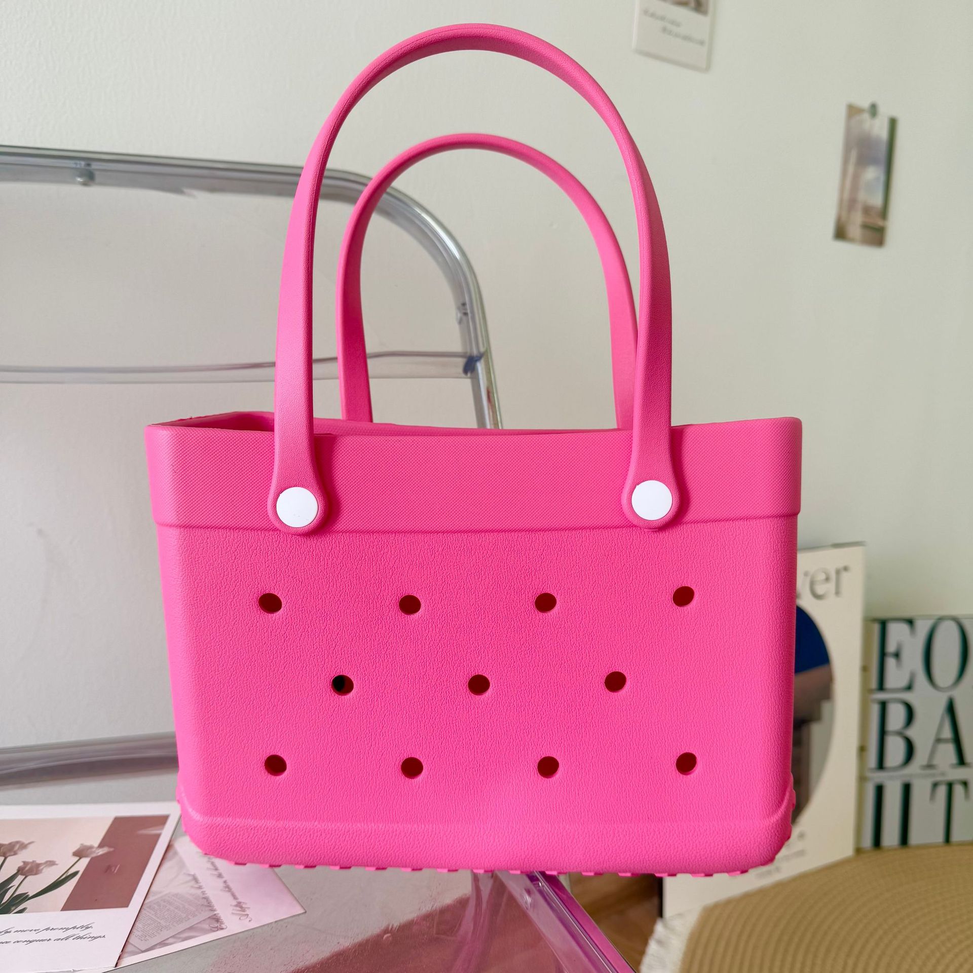 957g Weight Open Closure Type Double Handle Strap Type Square Bag Bags Type Casual Occasion EVA Material Heart Shape, Bow Knot Pattern All Seasons Season Women's Gender Cute Style Square Shape Women's EVA Heart Shape Bow Knot Cute Square Open Square Bag 9