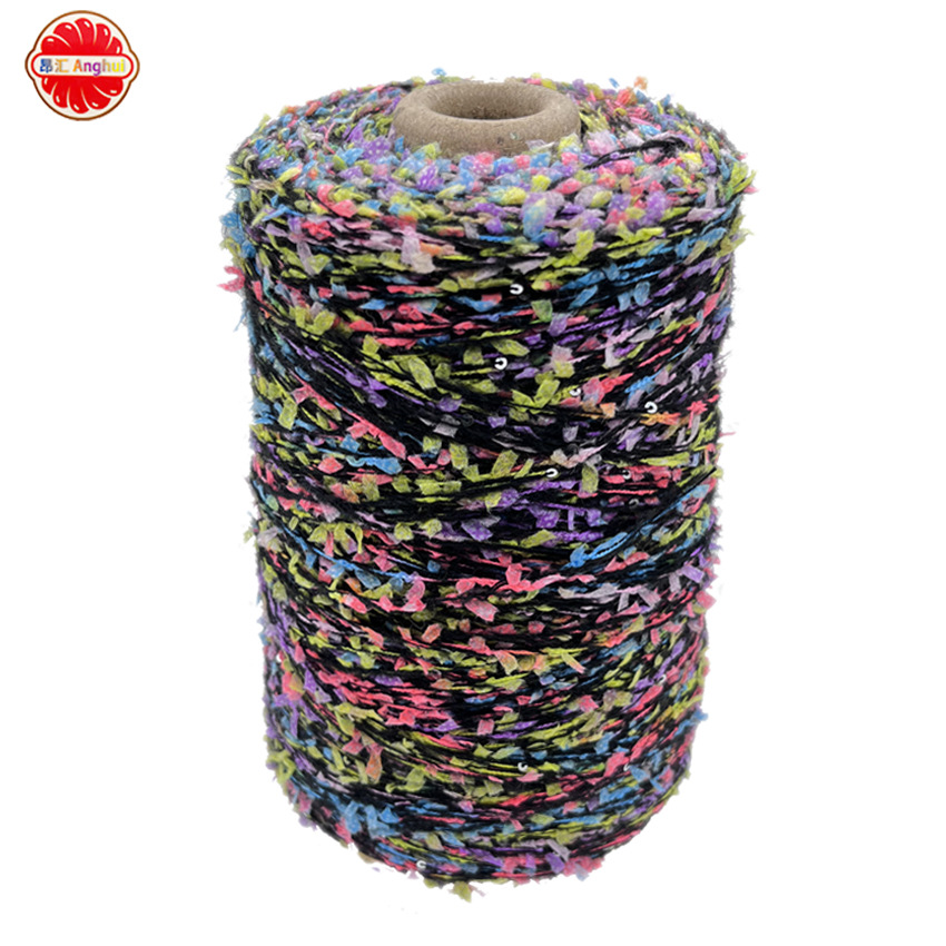 无纺布蝴蝶纱 段染蝴蝶珠片纱 纸片蝴蝶纱 纸片纱 小香风蝴蝶纱