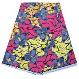 现货代发非洲蜡布双面棉超蜡几何印花面料african fabric外贸布料