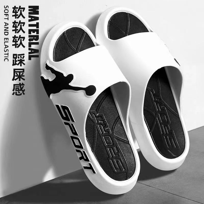 Hombres al aire libre resistente al desgaste hogar sensación interior baño antideslizante zapatillas deportivas hombres de verano al aire libre