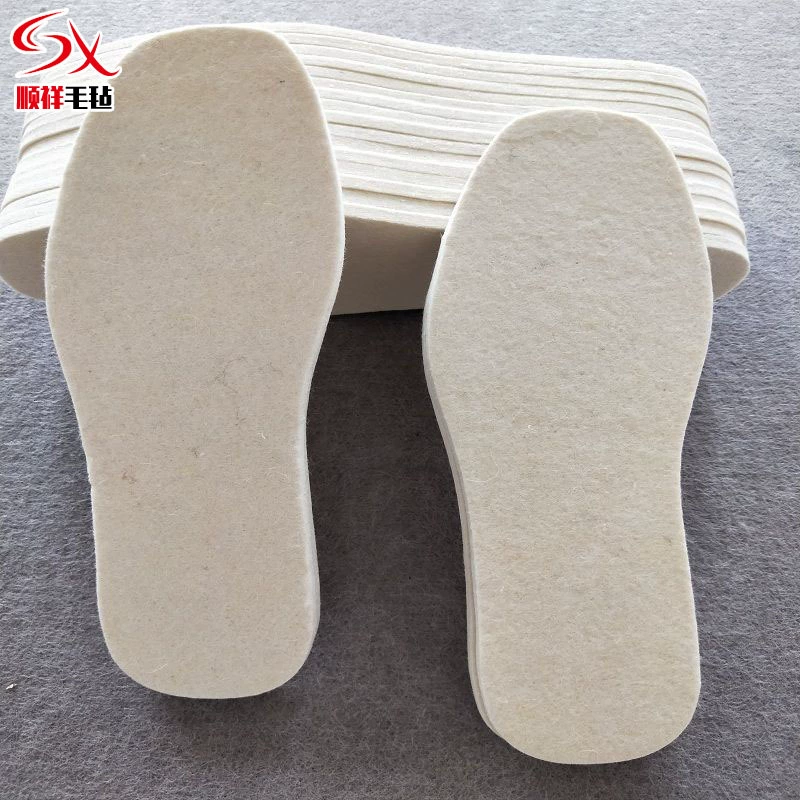 Производители на заказ зимние утолщенные шерстяные войлочные стельки стелька Холодная Теплая дышащая удобный дезодорант хлопковая стелька