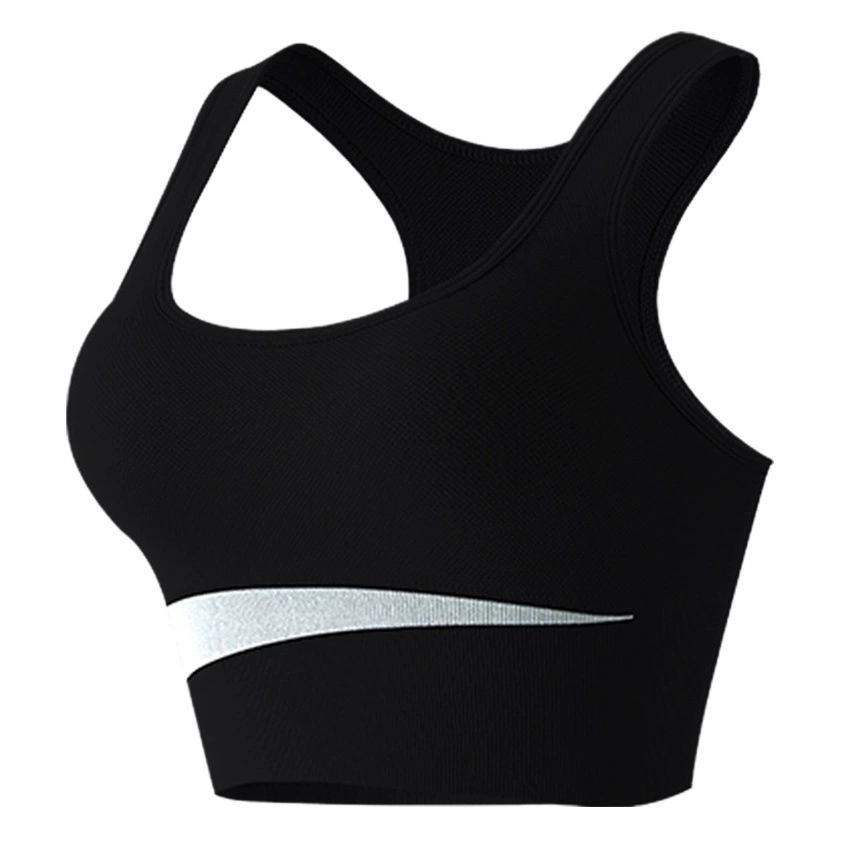 Контрастный цвет Beauty Back Спортивное нижнее белье Женский противоударный жилет без оправы Сборка Фитнес Бег Йога Быстросохнущий спортивный бюстгальтер