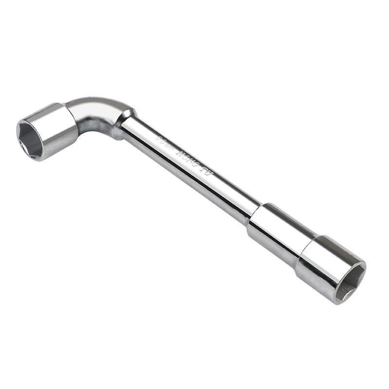 L-shaped sleeve wrench 7 - pipe-type codo de doble cabeza perforado hexagonal manguito de llave de pipa conjunto de envío libre