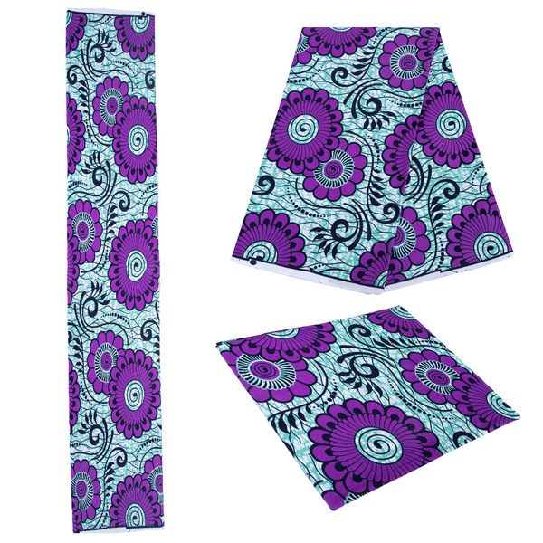 2026 New African Print Kent Ankara Batik Cloth 1 Piece Ethnic Fabric…