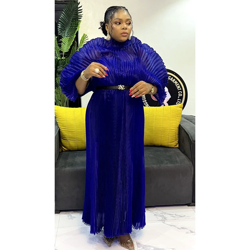 Tianbaomiyake внешняя торговля Африка трансграничная новая мода темперамент элегантный сплошной цвет взрывное платье большого размера