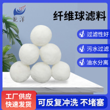 定制普通纤维球滤料30/40/50mm工业污水油水分离耐酸碱高弹性