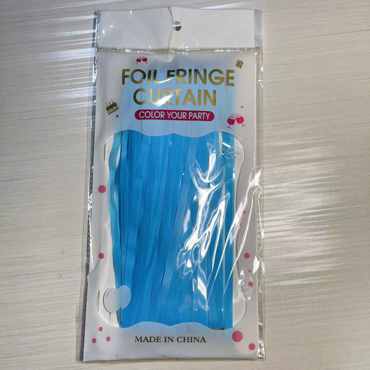 1*2 M 1,6 seda gruesa macaron lluvia cortina borla boda decoración de fondo