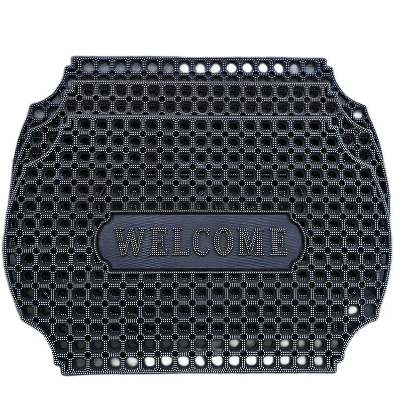 Thick kitchen oil-proof non-slip drainage floor mat with holes working mat rubber injection PVC floor mat