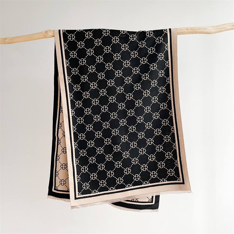 Schal für Damen im Winter, mit High-End-Gefühl, aus Kaschmir. Schal für die Klimaanlage im Büro, vielseitige Trendmarke._voghion.com