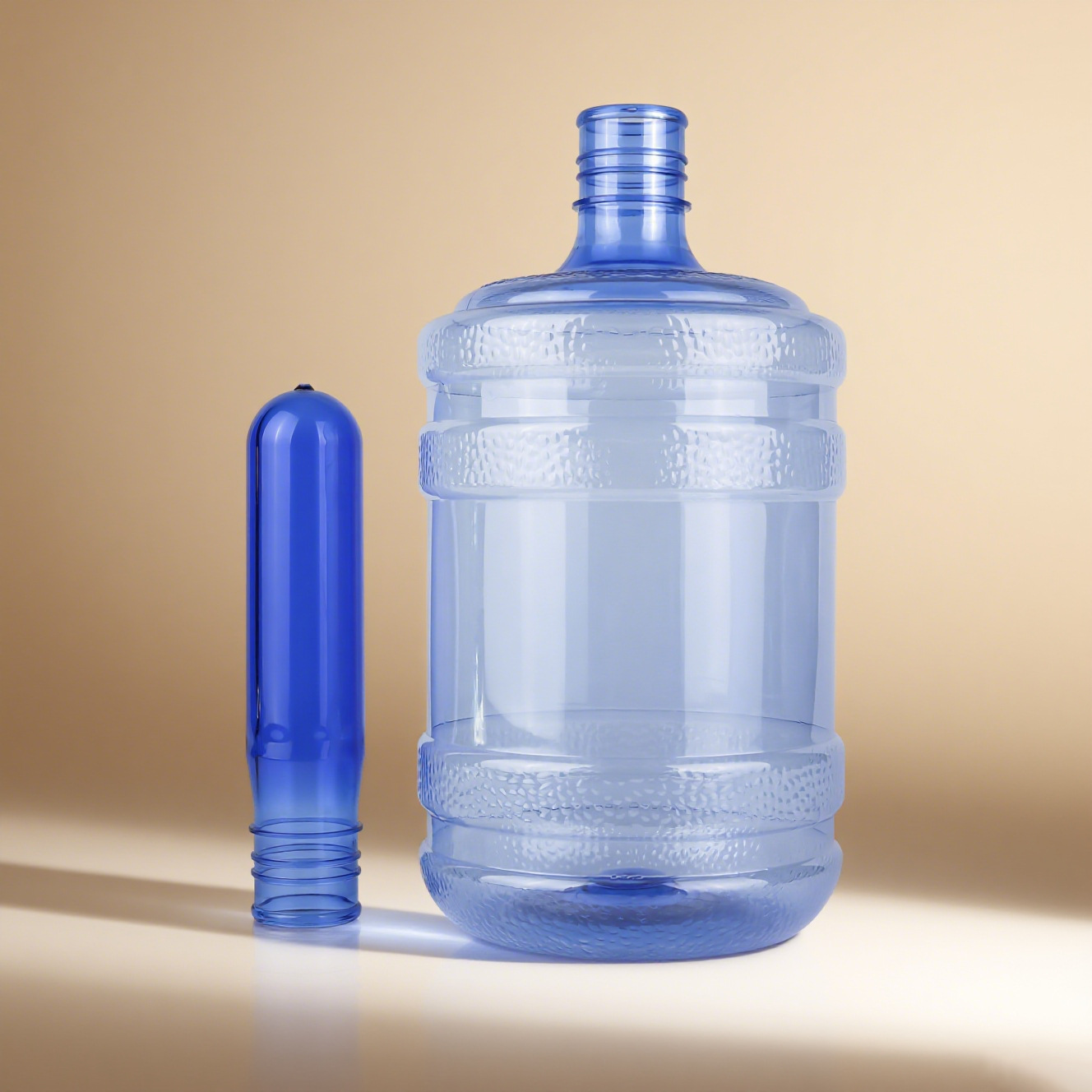 55 calibre de cinco galones botellas PET en blanco fábrica directa de alta transparencia de grado alimenticio desechable soporte OEM