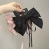 Quality elegant advanced hairpin with bow, hairgrip, Korean style, high-quality style