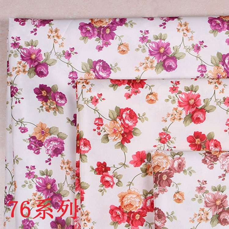 供应批发中国风复古印花大花布玩具工艺品箱包包装盒纸印花布布料