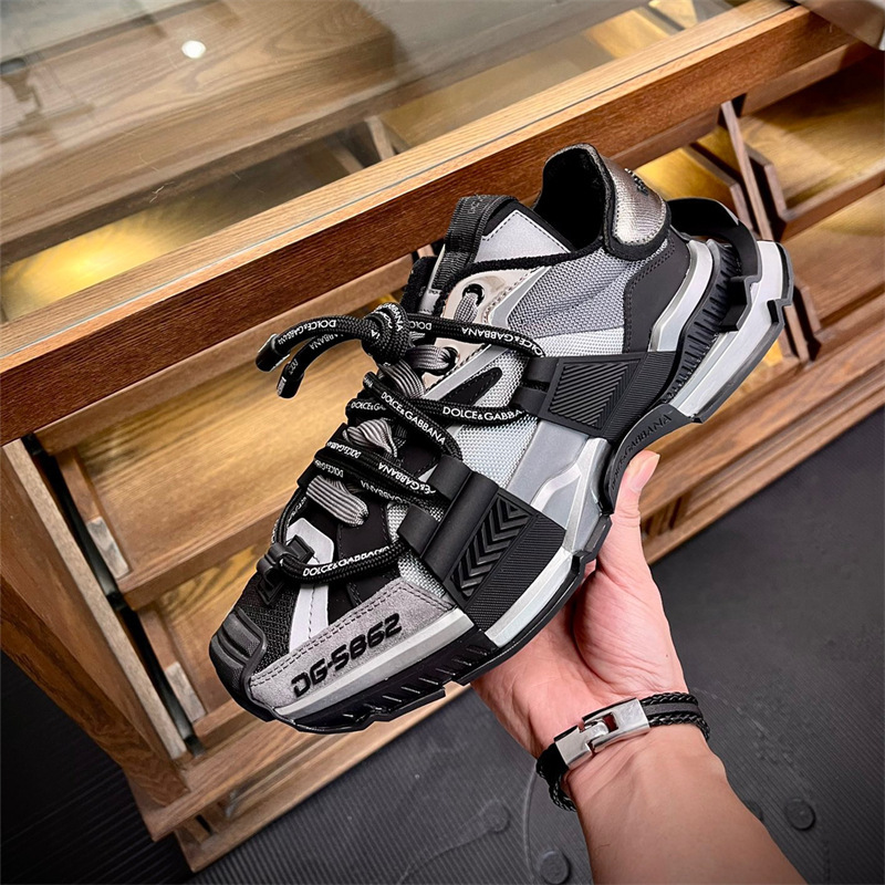 2023 High Ding European Station, punta redonda, suela gruesa, cordones, zapatos deportivos y casuales a juego para mujer, versión coreana de los zapatos de papá de todo fósforo, DG de moda