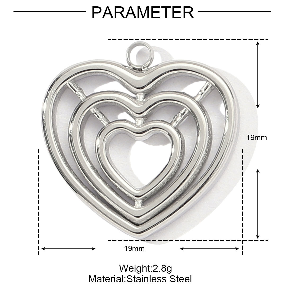 6g Weight Pendant Jewelry Making Type 15*17mm, 18 * 20mm, 18 * 24mm Jewelry Making Size Rhinestones Inlay Material DIY Ornament Accessories Classification 3 PCS/Package Quantity 304 Stainless Steel Material Cross, Angel, Heart Shape, Flower, Shell Pattern All Seasons Season Polished Finish Inlay Design IG Style, Modern Style Style 3 PCS/Package 15*17mm 18 * 20mm 18 * 24mm 304 Stainless Steel Rhinestones Cross Angel Heart Shape Polished Pendant DIY Ornament Accessories 7