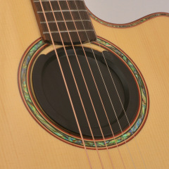 Folk Acoustic Guitar Sound Hole Cover Anti-Feedback Sound Regulation Suppression Feedback Silicone Mute Silencer Cover