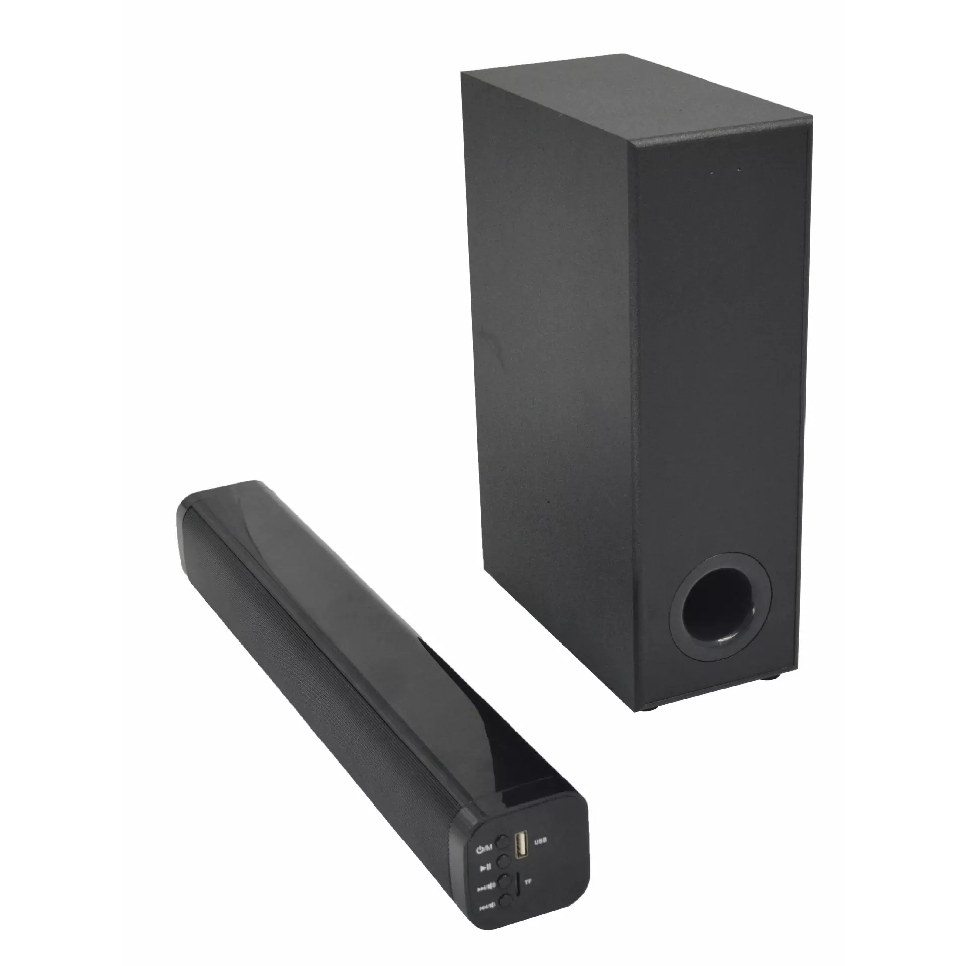 外贸电商热销蓝牙soundbar声霸音箱带低音炮遥控无线麦克风定制批