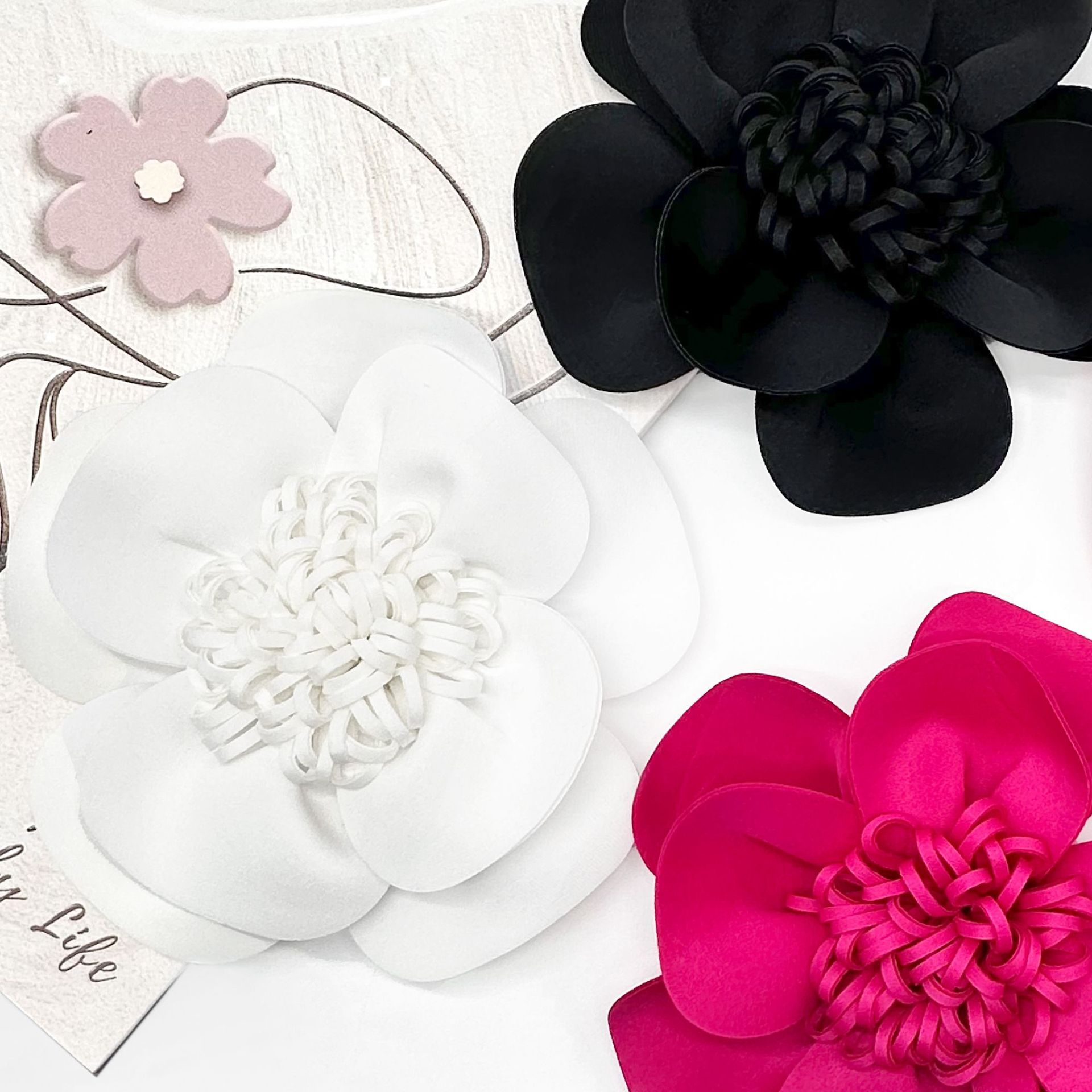 pétalos multicapa estereoscópicos brotes de flores de tela europea vestido de baño accesorios de moda ropa image 3