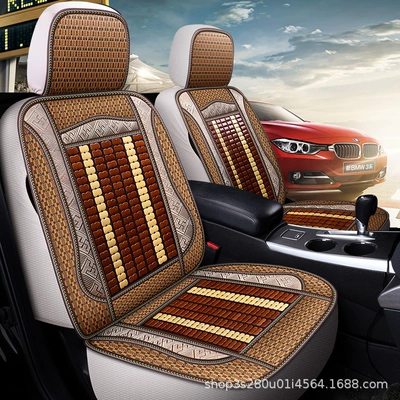 Cushion with Lumbar Support, Universal for Seat cushion, seat cover - single-seat-bamboo-slat-coffee-brown-standard-edition