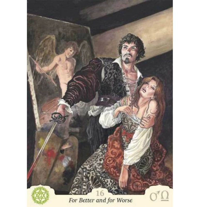 Набор оракульных карт (Manara) erotic oracle, 35 иллюстрированных карт, 10,3×7,3 см