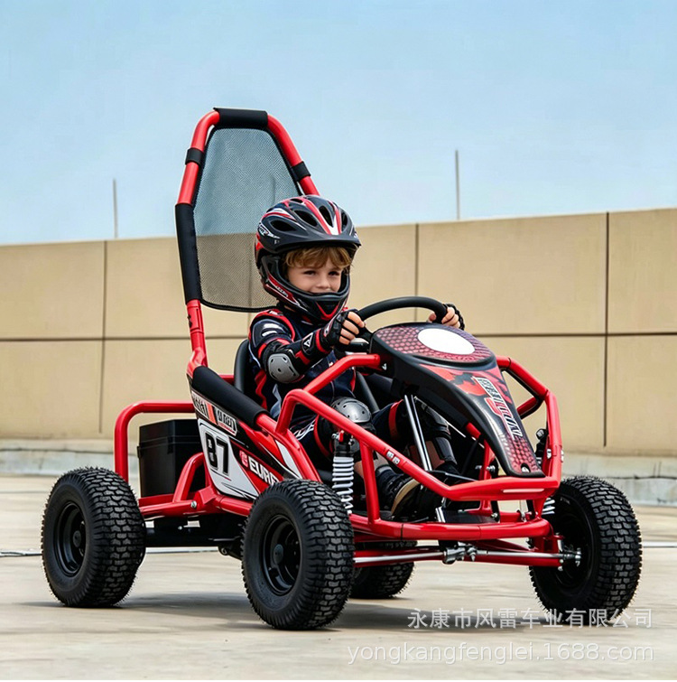 Kart Todoterreno Infantil 125CC de Hierro y Plástico con Transmisión por Cadena