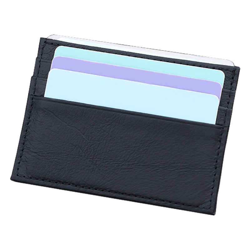 7 titular de la tarjeta de cuero genuino titular de la tarjeta al por mayor conjunto de certificados de los hombres titular de la tarjeta pequeña titular de certificado ultrafino pequeño