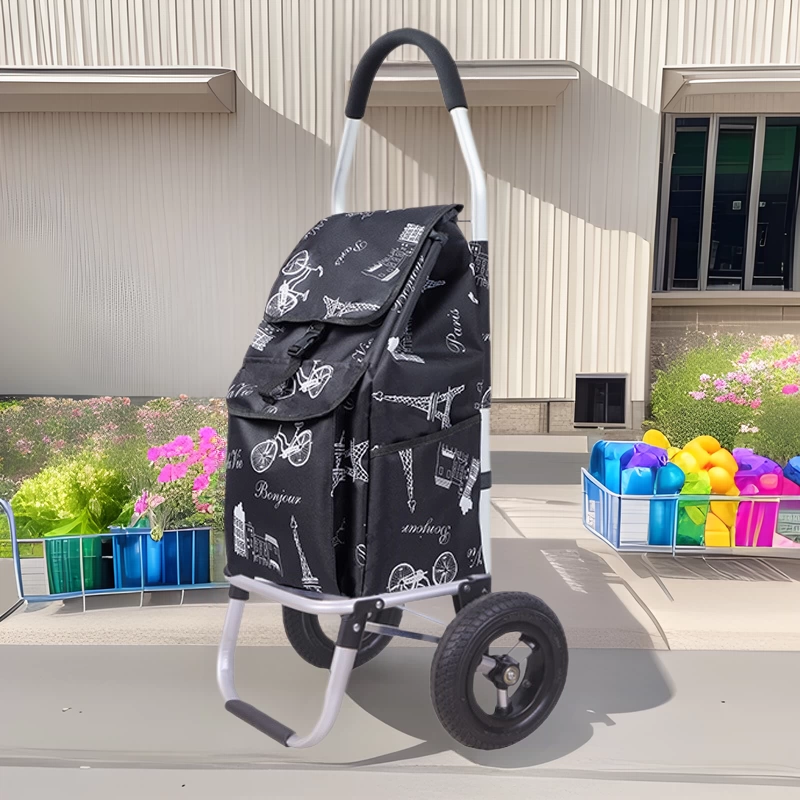 Корзина складная портативная легкая ручная тележка прицеп из алюминиевого сплава