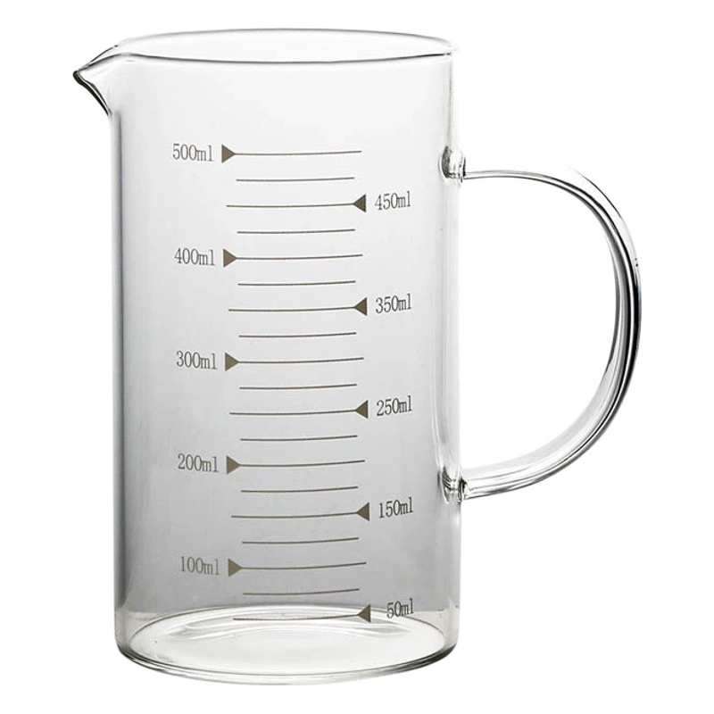 Оптовая высокотемпературная измерительная чашка кухня измерительный инструмент для выпечки со шкалой термостойкая молочная чашка утолщенная стеклянная микроволновая печь