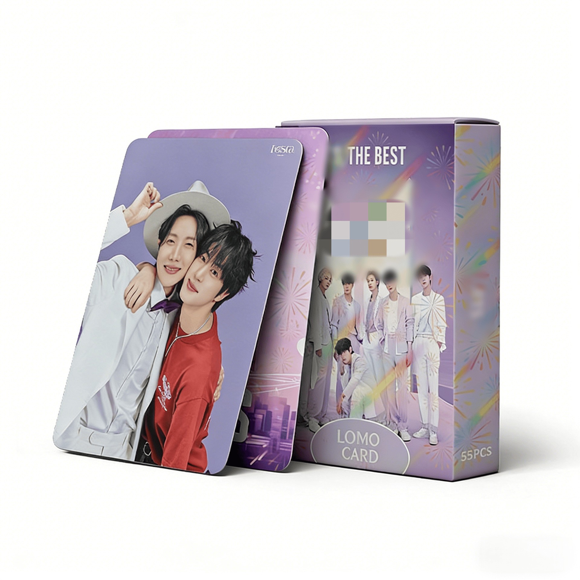 Cadena total, una gran cantidad de stock, 55 hojas de tinta BT SK IVE ATEEZ KPOP, estrellas coreanas alrededor de LOMO