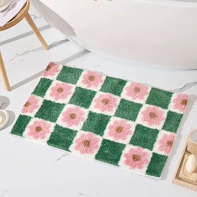 and Bathroom, Cute Autumn Pumpkin, Avtomobil döşəmə paspasları - 717fyrdd-8-4060cm-imitation-cashmere-dot-plastic-bottom
