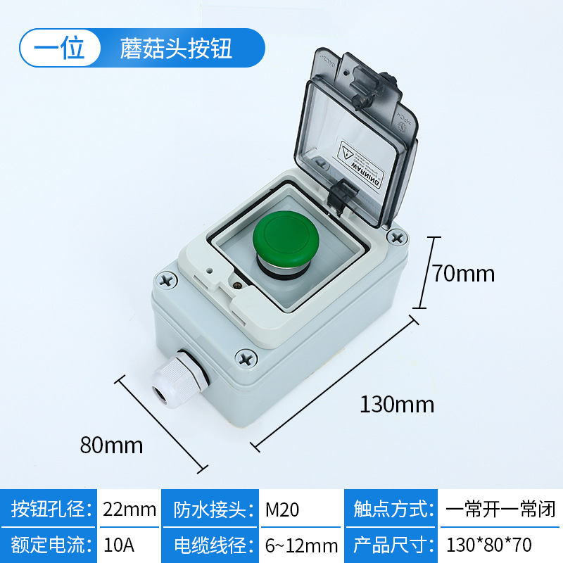 A green reset mushroom head