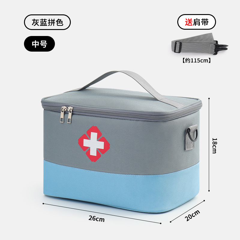 Hogar de gran capacidad bolsa de primeros auxilios portátil medicina portátil organización bolsa de almacenamiento grande impermeable bolsa de viaje de emergencia