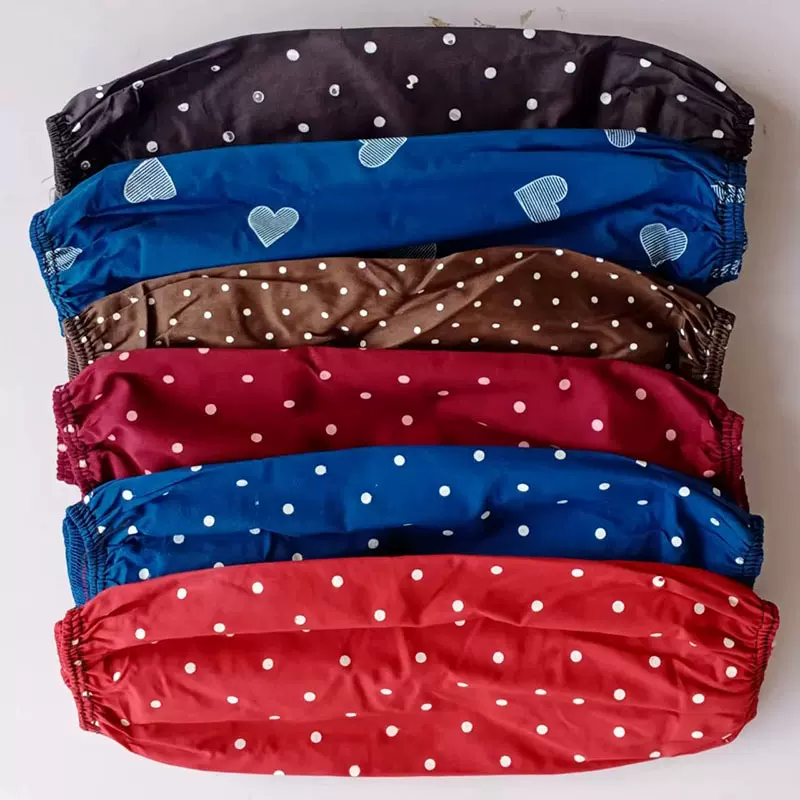 全棉布袖套彩色新款时尚纯棉布护袖家务家用防脏工作袖头厂家批发