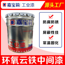 嘉宝莉工业漆钢结构码头设备石化设备等防腐屏闭水气用云铁中间漆