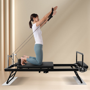 Yoga Pilates Core Bed Equipment Stretching Exercise Assisted Folding Bed Women's Indoor Fitness Multifunctional Equipment